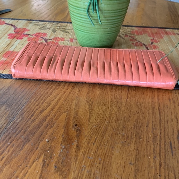 Hobo Zip Around Leather Clutch